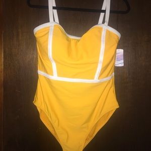 Yellow bathing suit